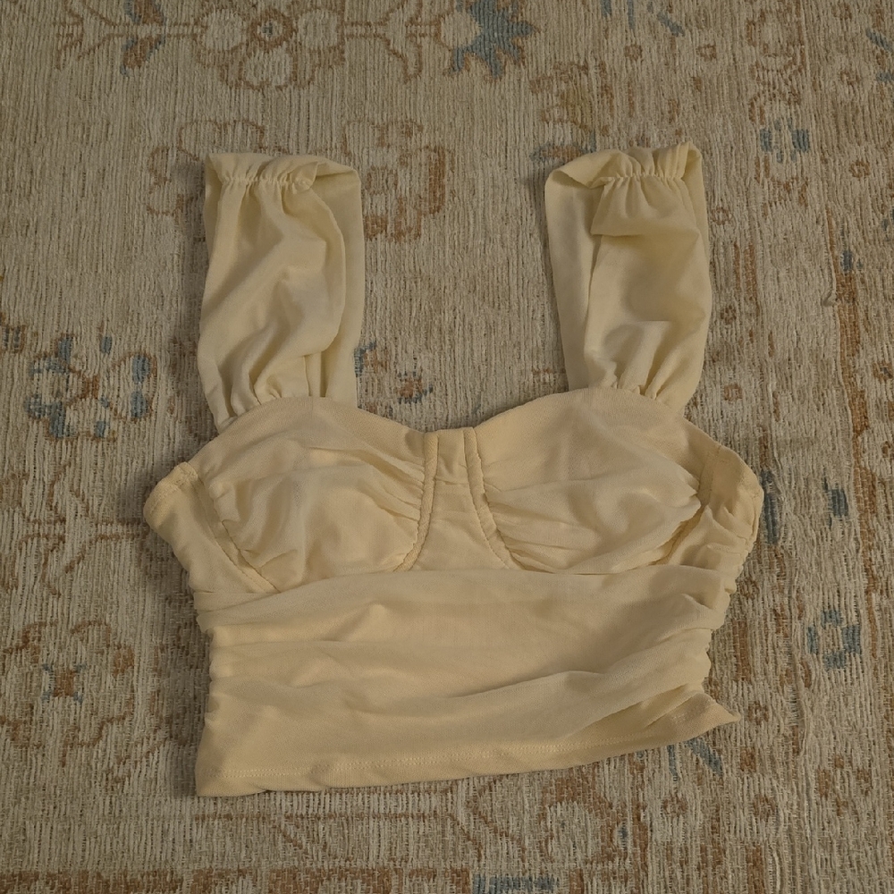 Elegant Cream Women's Top